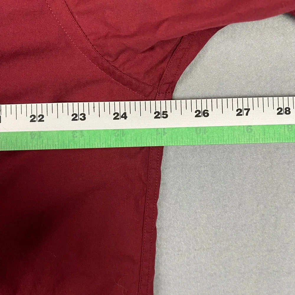 CC Filson‎ Mens Burgundy Cotton Long Sleeve Work Shirt Made in USA Large Vintage - Picture 5 of 6